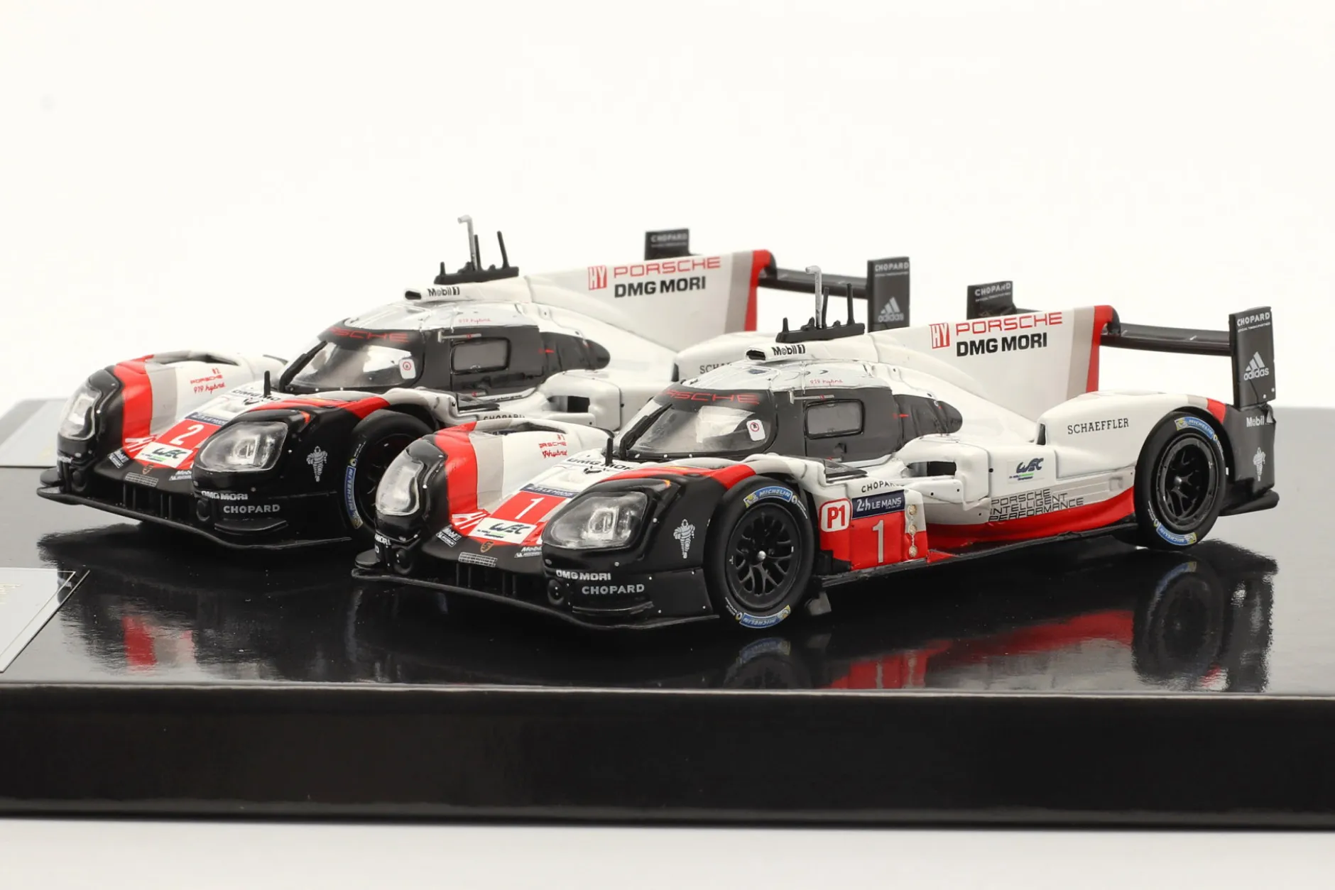 2-Car Set Porsche 919 Hybrid #1 #2 Sieger 24h LeMans 2017 1:43 Ixo