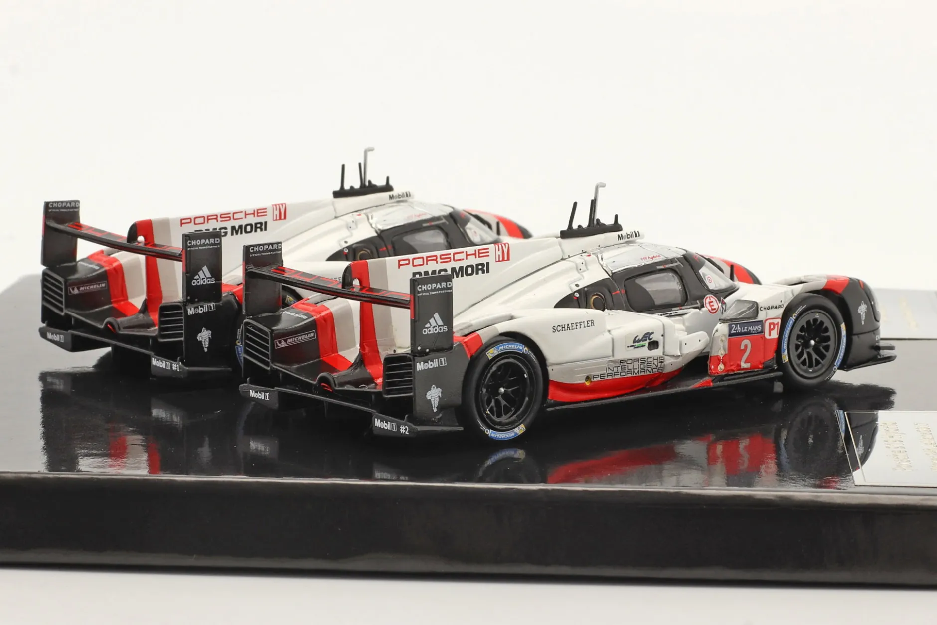 2-Car Set Porsche 919 Hybrid #1 #2 Sieger 24h LeMans 2017 1:43 Ixo