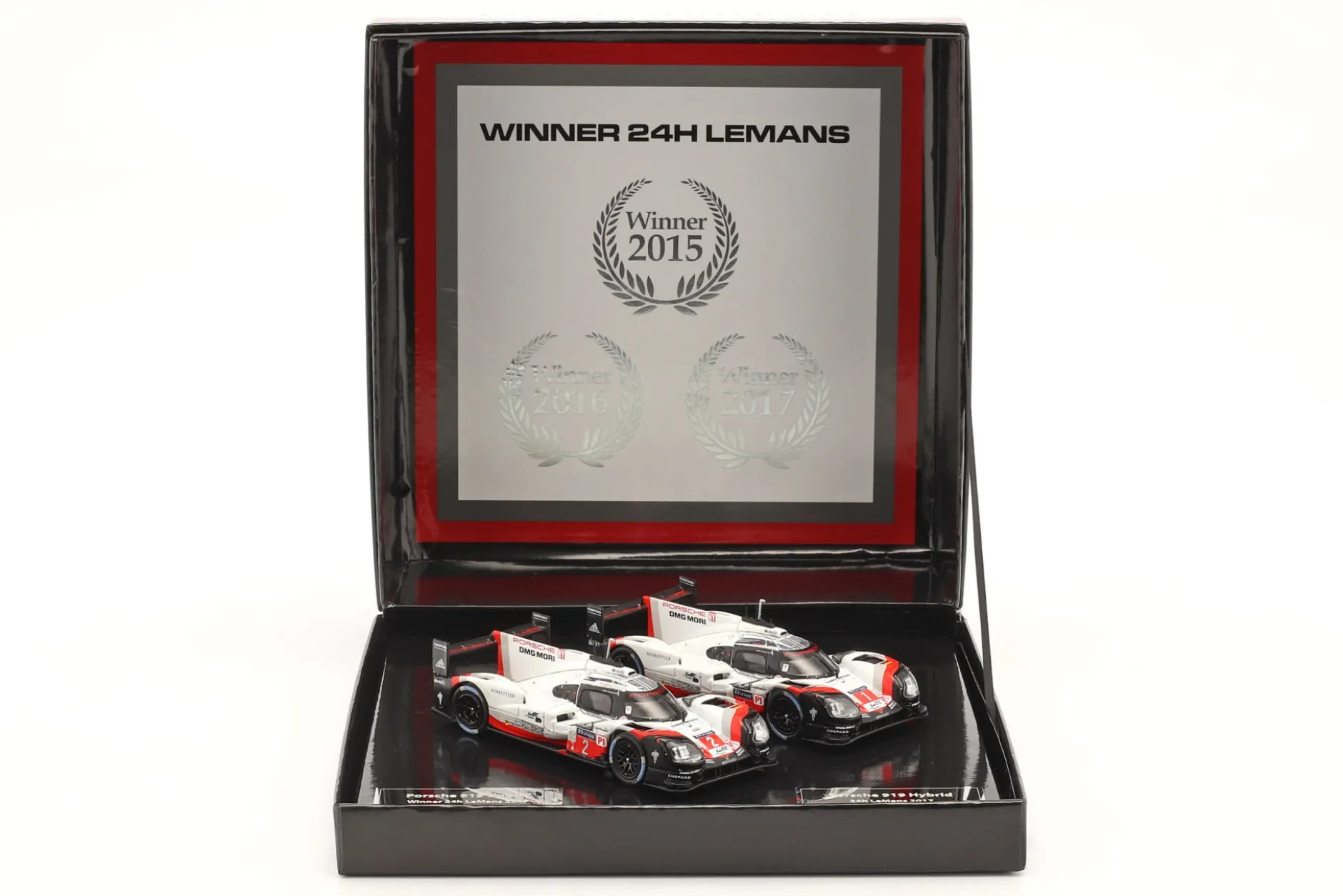 2-Car Set Porsche 919 Hybrid #1 #2 Sieger 24h LeMans 2017 1:43 Ixo