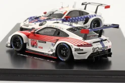 2-Car Set Porsche 911 RSR #911 & #912 12h Sebring 2020 1:43 Spark
