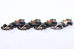 4-Car Set Red Bull Racing Verstappen Formel 1 Weltmeister 2021-2023 1:43 Bburago
