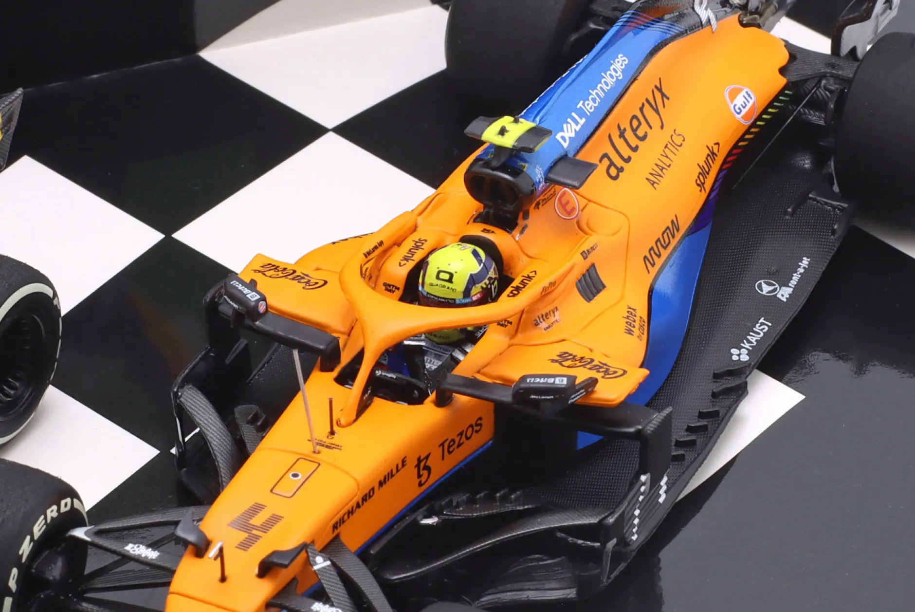 2-Car Set Ricciardo #3 Sieger & Norris #4 2nd Italien GP Formel 1 2021 1:43 Minichamps