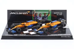 2-Car Set Ricciardo #3 Sieger & Norris #4 2nd Italien GP Formel 1 2021 1:43 Minichamps