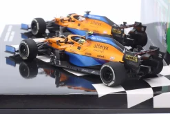 2-Car Set Ricciardo #3 Sieger & Norris #4 2nd Italien GP Formel 1 2021 1:43 Minichamps