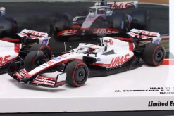 2-Car Set Schumacher #47 & Magnussen #20 Bahrain GP Formel 1 2022 1:43 Minichamps