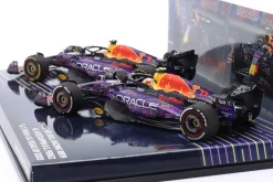 2-Car Set Verstappen #1 & Perez #11 Las Vegas GP Formel 1 Weltmeister 2023 1:43 Minichamps