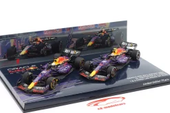 2-Car Set Verstappen #1 & Perez #11 Las Vegas GP Formel 1 Weltmeister 2023 1:43 Minichamps