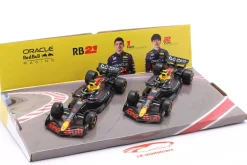 2-Car Set Verstappen #1 & Yuki #22 Red Bull RB21 Formel 1 2025 1:43 Bburago