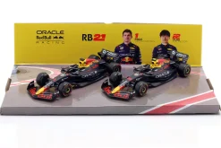 2-Car Set Verstappen #1 & Yuki #22 Red Bull RB21 Formel 1 2025 1:43 Bburago