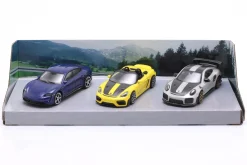 3-Car Set: 2x Porsche 911 (992) & 1x Porsche 718 (982) 1:43 Bburago