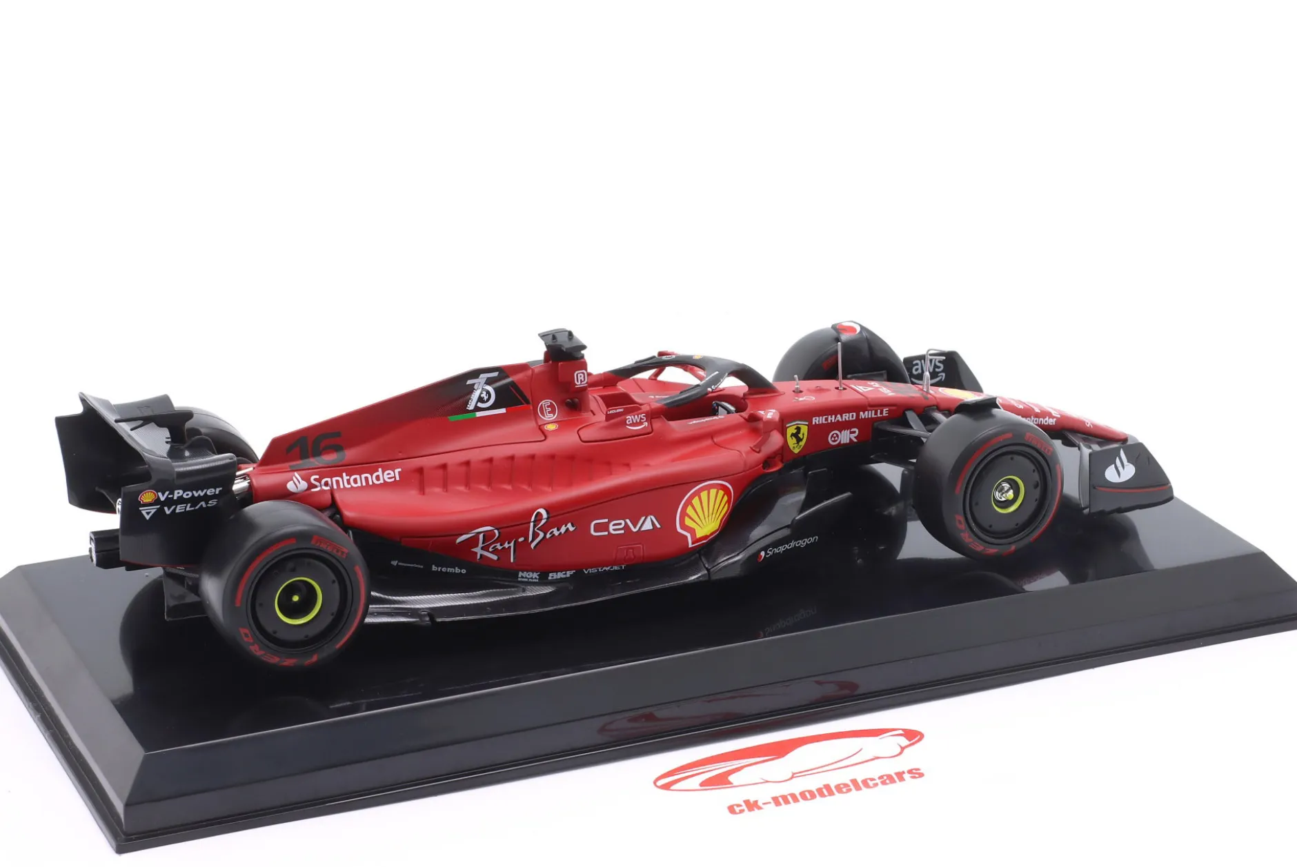 Charles Leclerc Ferrari F1-75 #16 Formel 1 2022 1:24 Premium Collectibles