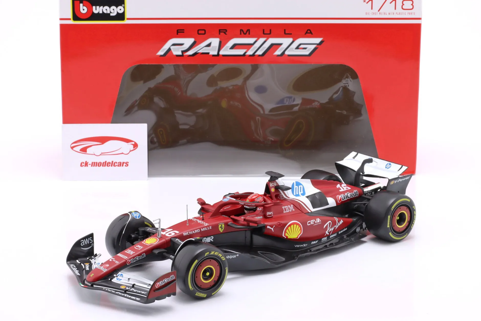 Charles Leclerc Ferrari SF-25 #16 Formel 1 2025 1:18 Bburago