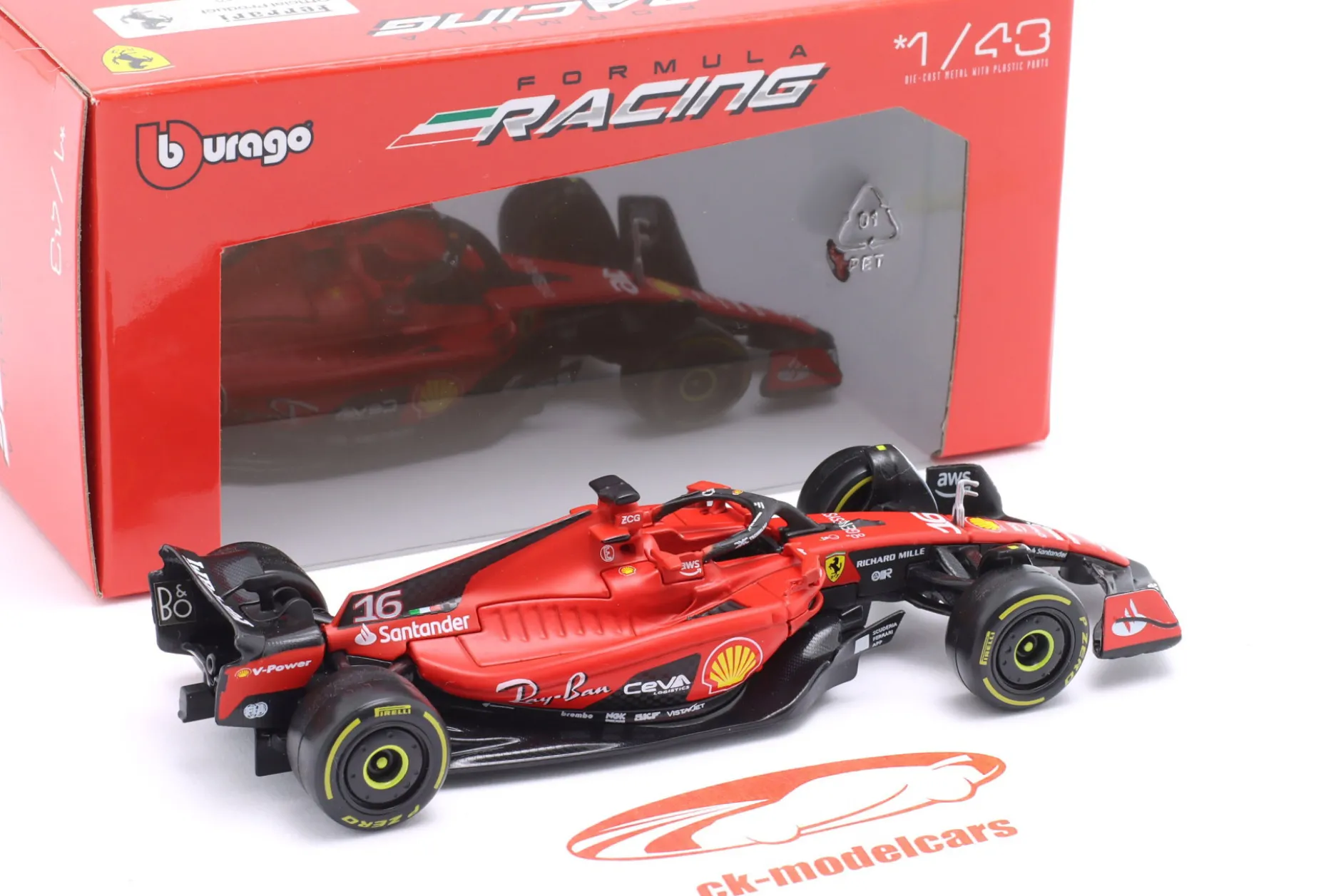 Charles Leclerc Ferrari SF-23 #16 Formel 1 2023 1:43 Bburago