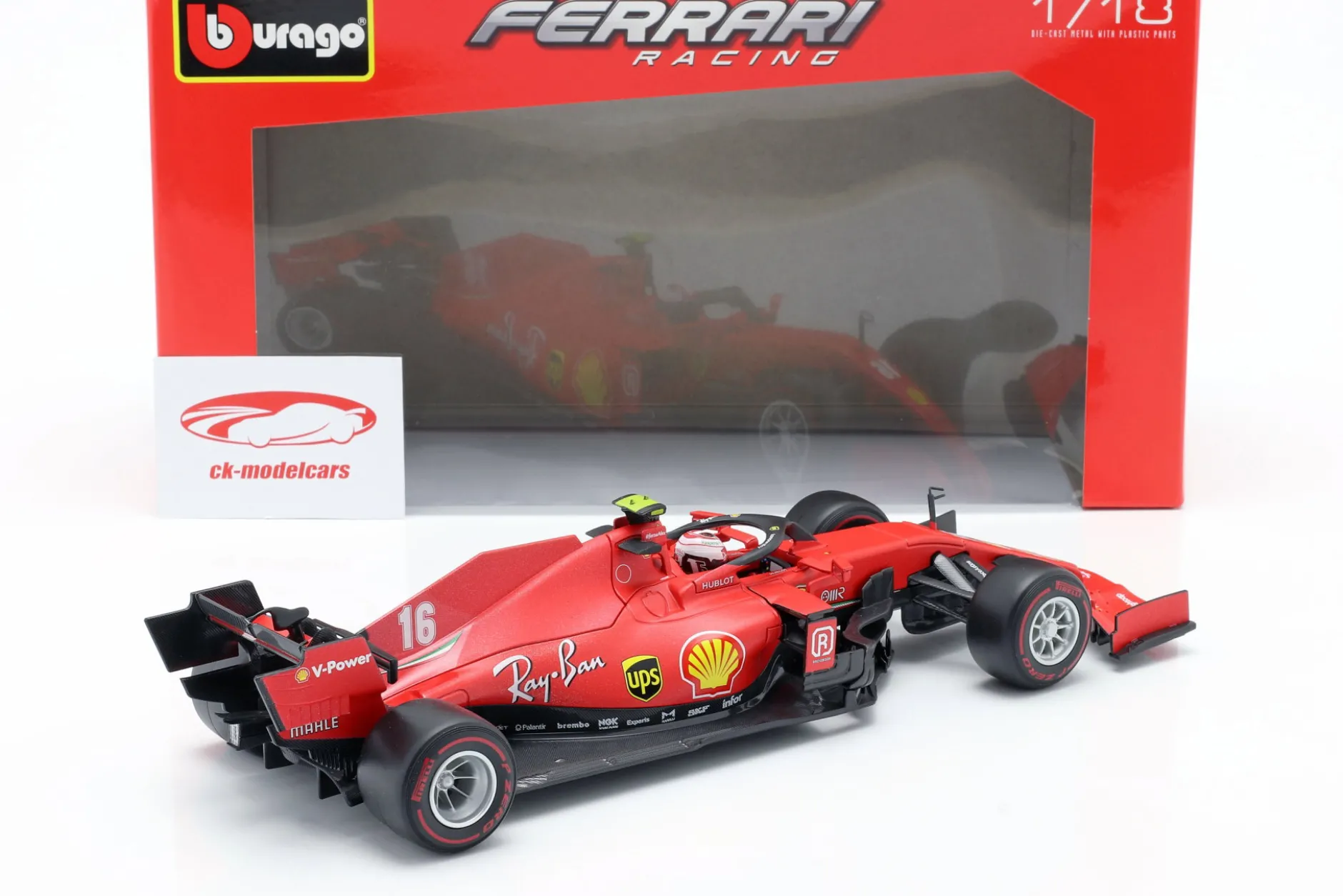 Charles Leclerc Ferrari SF1000 #16 2nd Österreich GP Formel 1 2020 1:18 Bburago
