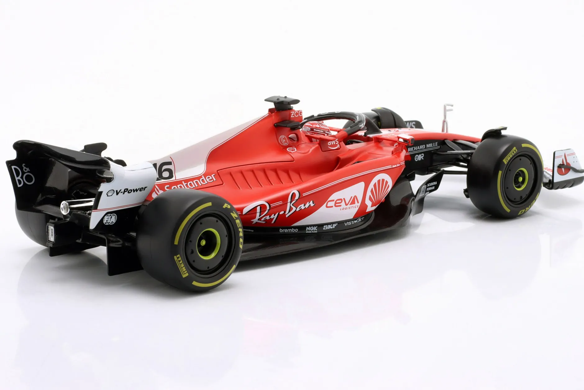 Charles Leclerc Ferrari SF-23 #16 2nd Las Vegas GP Formel 1 2023 1:18 Bburago