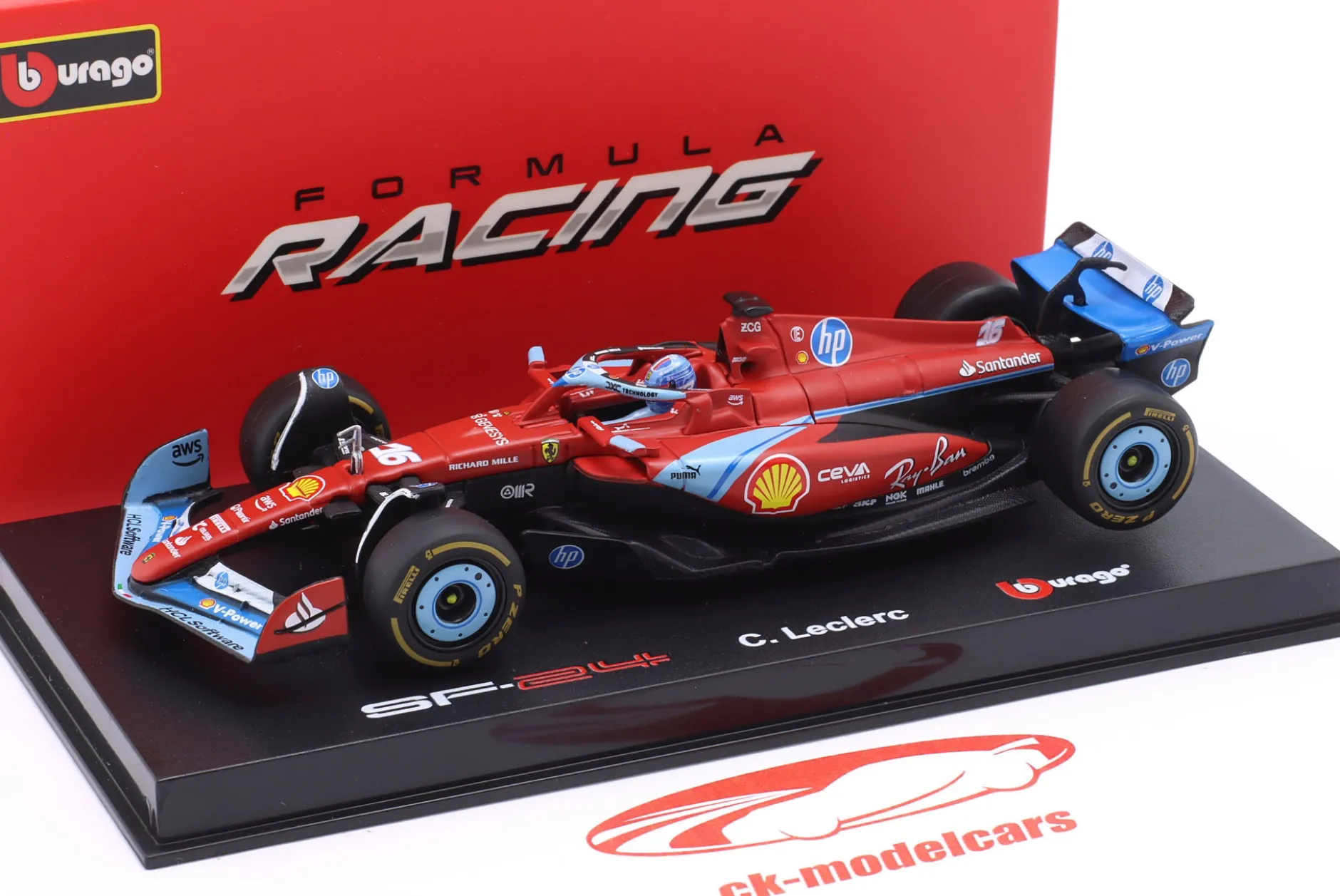 Charles Leclerc Ferrari SF-24 #16 3rd Miami GP Formel 1 2024 1:43 Bburago