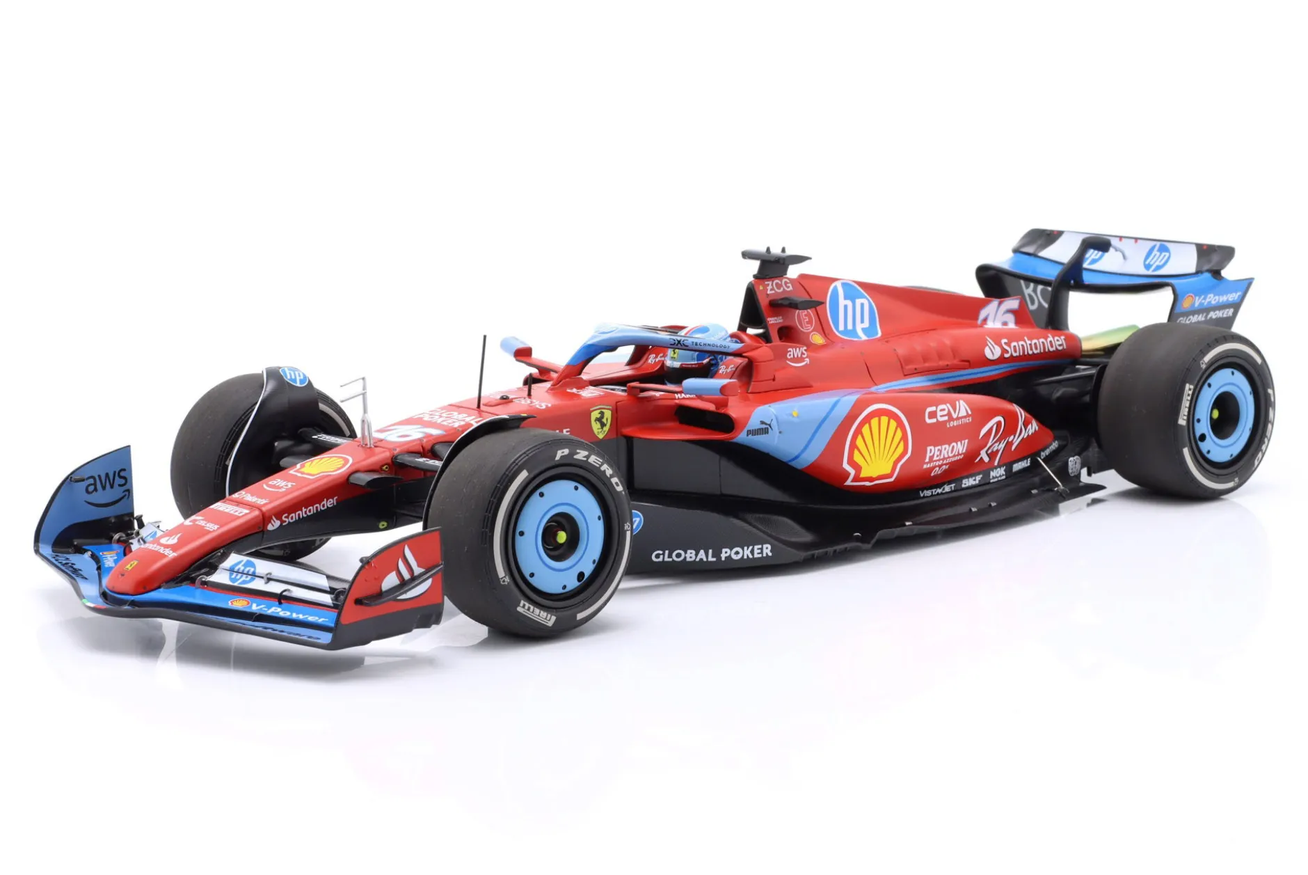 Charles Leclerc Ferrari SF-24 #16 3rd Miami GP Formel 1 2024 1:18 BBR