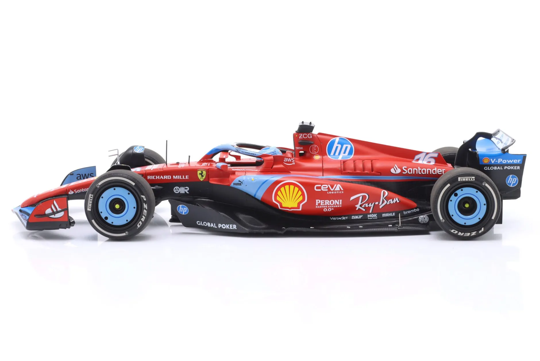 Charles Leclerc Ferrari SF-24 #16 3rd Miami GP Formel 1 2024 1:18 BBR