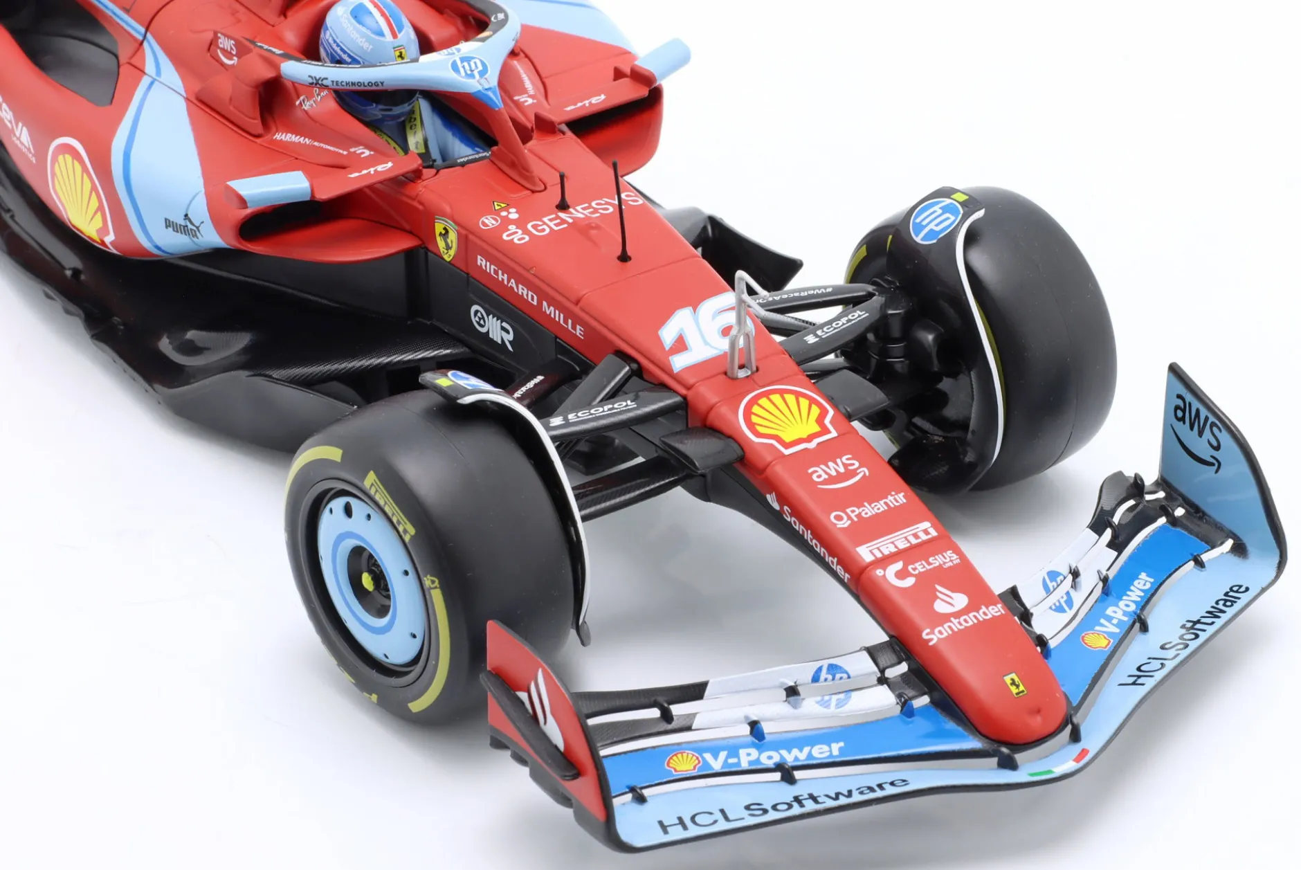 Charles Leclerc Ferrari SF-24 #16 3rd Miami GP Formel 1 2024 1:18 Bburago