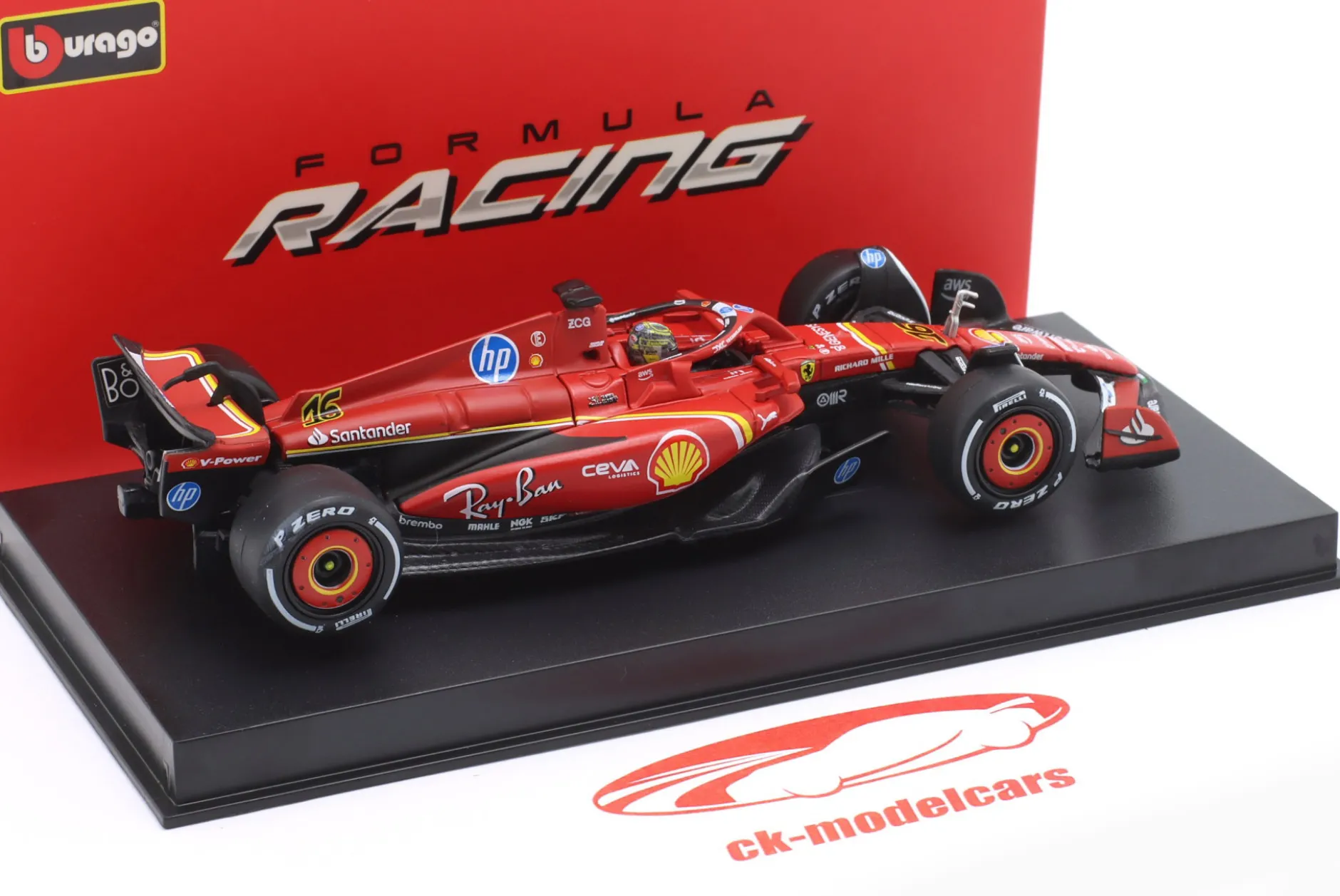 Charles Leclerc Ferrari SF-24 #16 Sieger Italien GP Formel 1 2024 1:43 Bburago