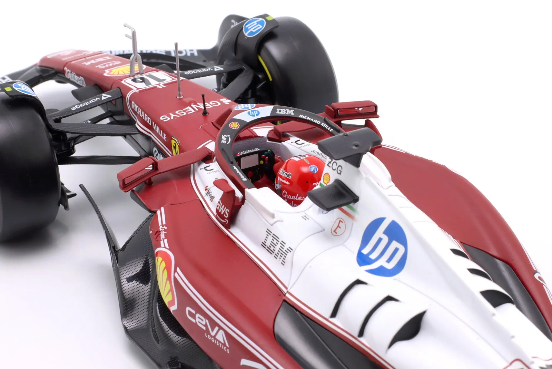 Charles Leclerc Ferrari SF-25 #16 4th Italien GP Formel 1 2025 1:18 Bburago