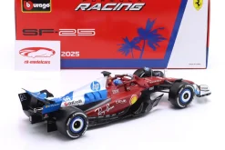 Charles Leclerc Ferrari SF-25 #16 7th Miami GP Formel 1 2025 1:18 Bburago