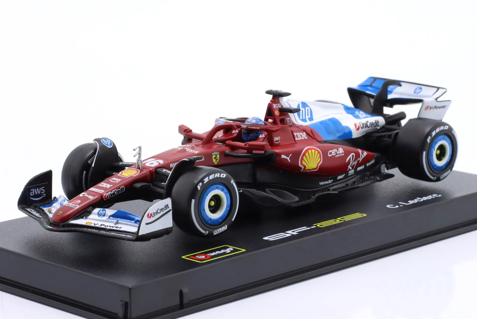 Charles Leclerc Ferrari SF-25 #16 7th Miami GP Formel 1 2025 1:43 Bburago