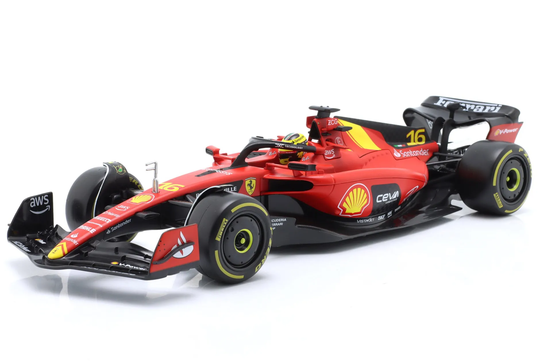 Charles Leclerc Ferrari SF-23 #16 4th Italien GP Formel 1 2023 1:18 Bburago