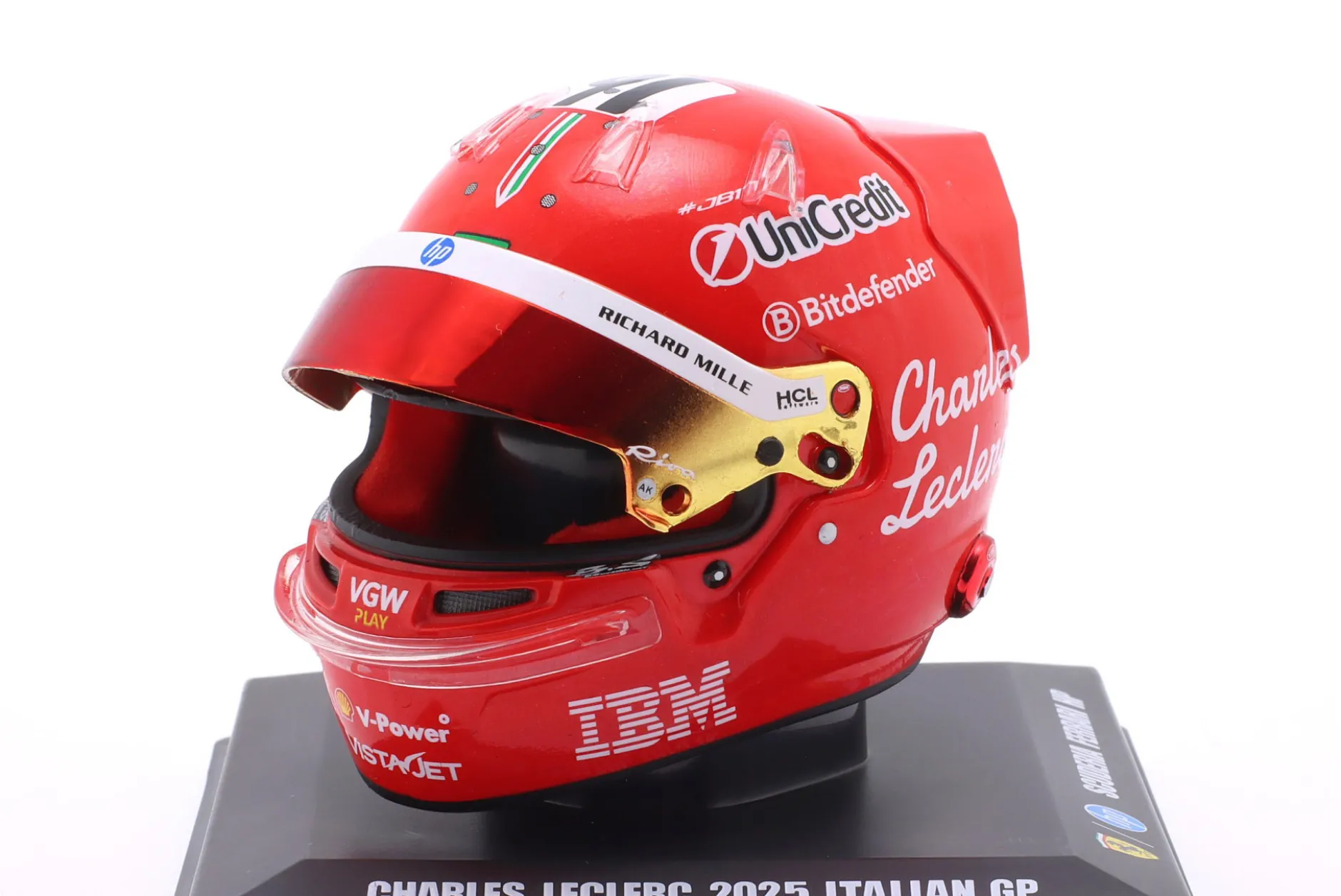 Charles Leclerc Scuderia Ferrari #16 4th Italien GP Formel 1 2025 Helm 1:5 LookSmart