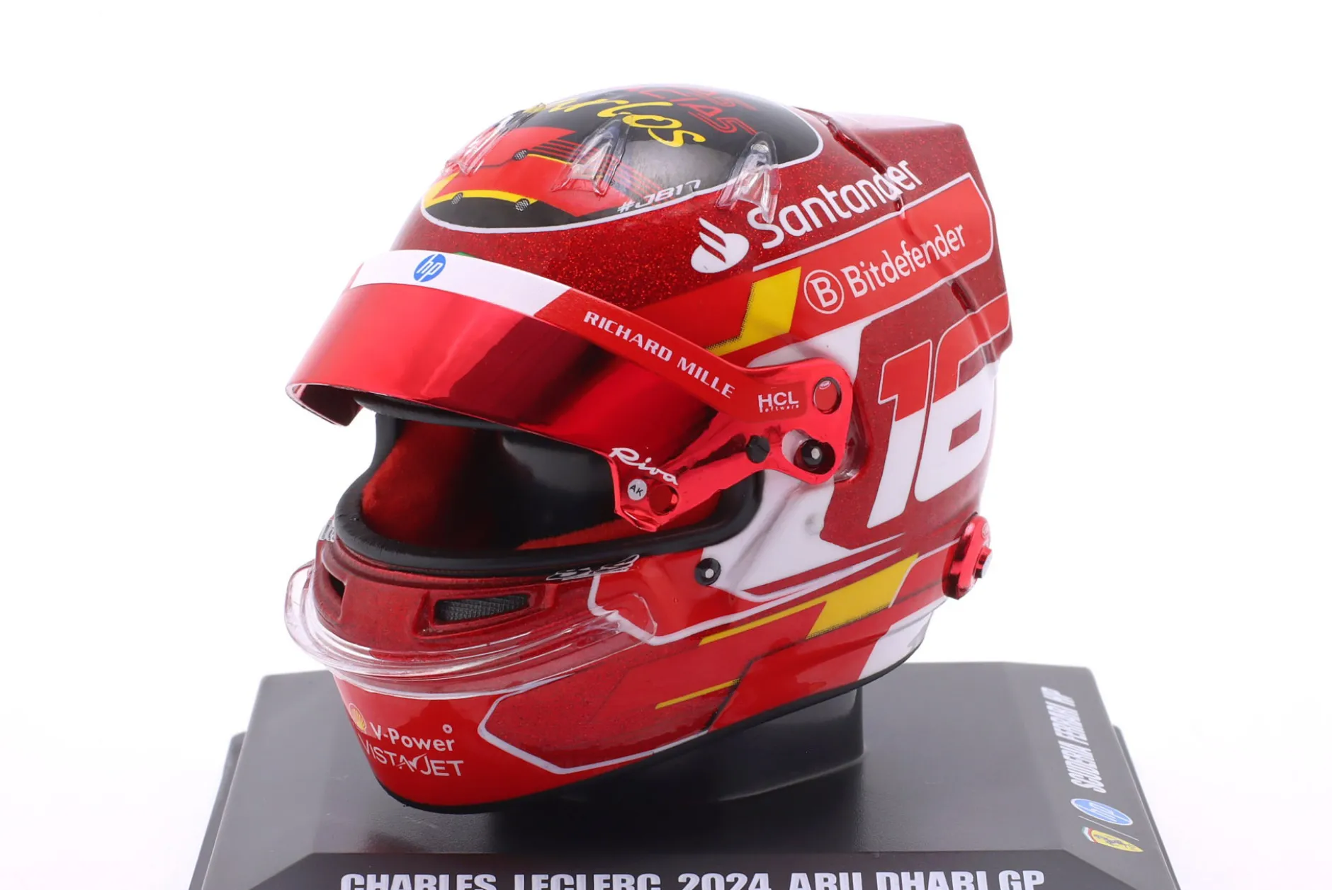 Charles Leclerc Scuderia Ferrari #16 3rd Abu Dhabi GP Formel 1 2024 Helm 1:5 LookSmart