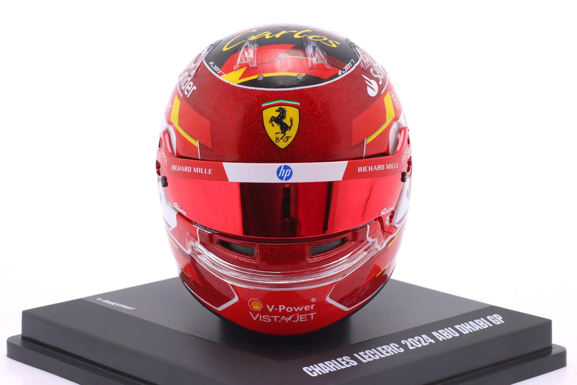 Charles Leclerc Scuderia Ferrari #16 3rd Abu Dhabi GP Formel 1 2024 Helm 1:5 LookSmart