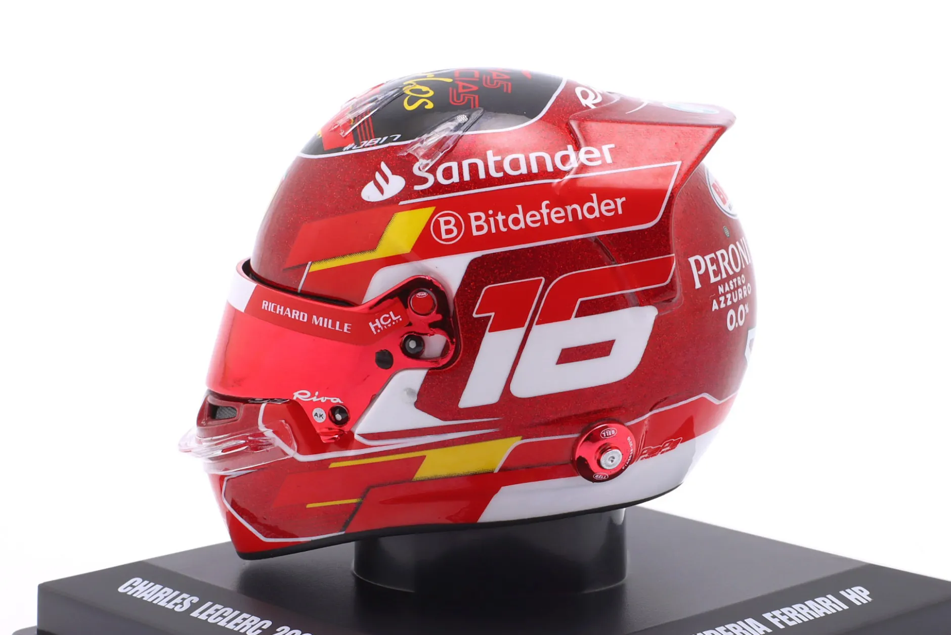 Charles Leclerc Scuderia Ferrari #16 3rd Abu Dhabi GP Formel 1 2024 Helm 1:5 LookSmart