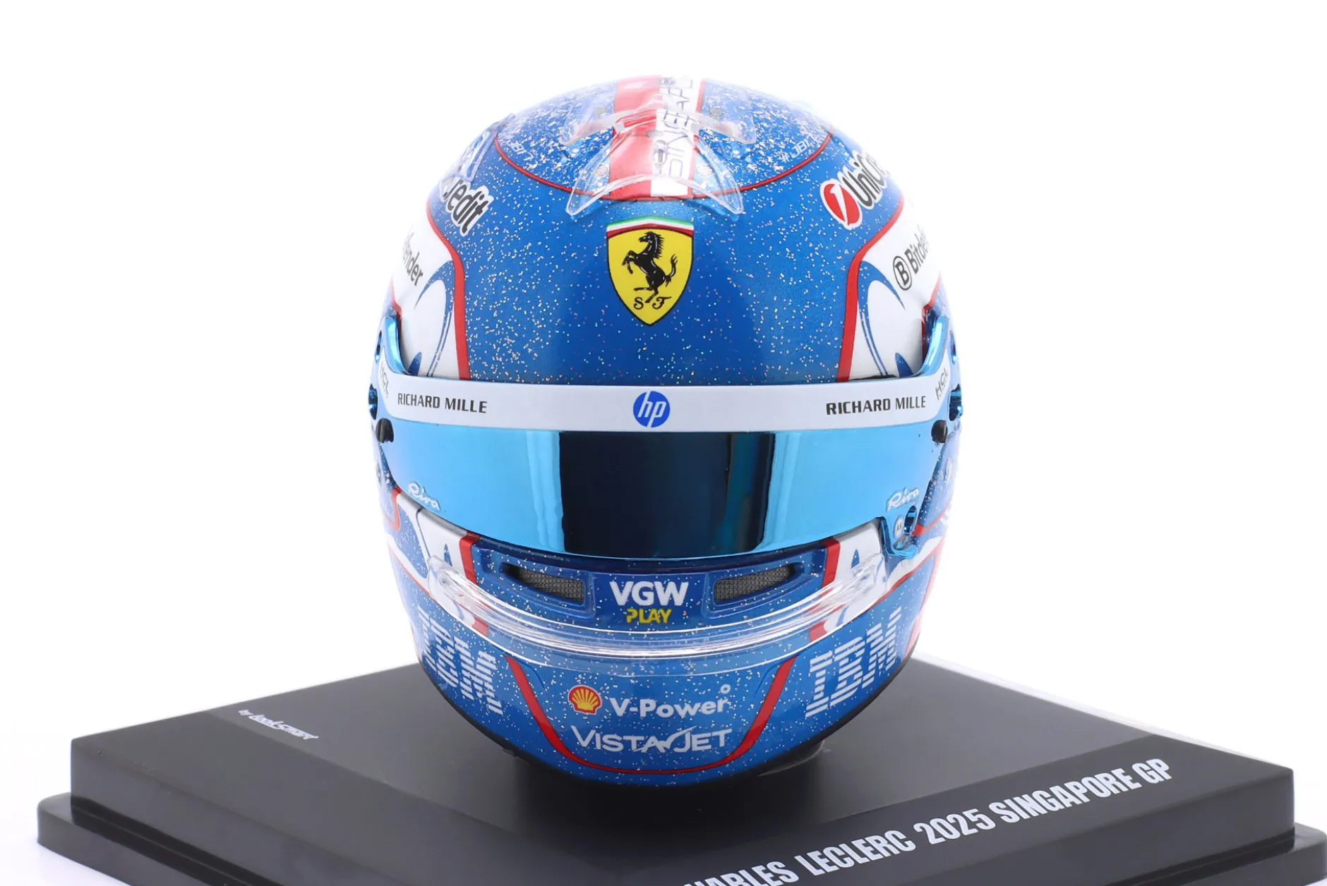 Charles Leclerc Scuderia Ferrari #16 Singapore GP Formel 1 2025 Helm 1:5 LookSmart