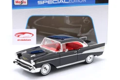 Chevrolet Bel Air Coupe Baujahr 1957 schwarz 1:18 Maisto