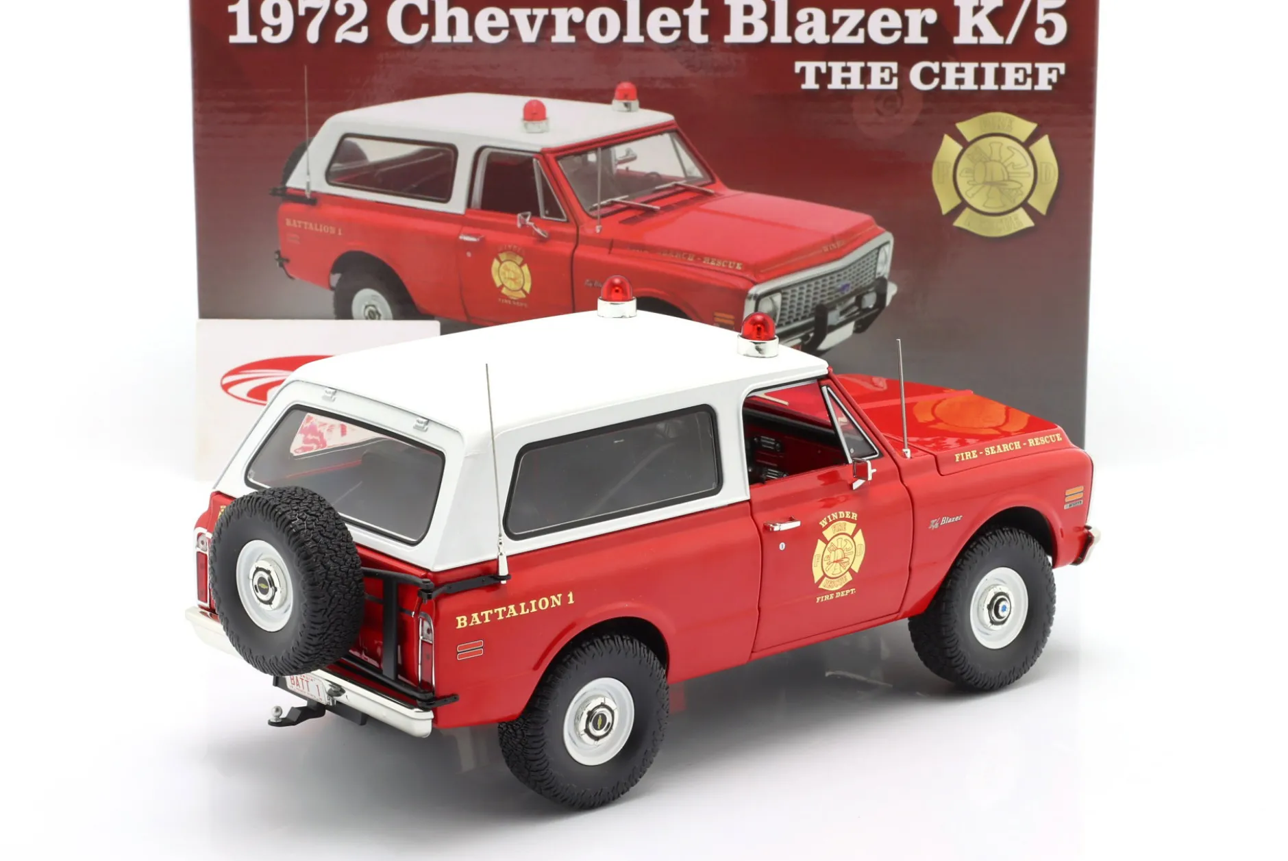 Chevrolet Blazer K/5 The Chief Baujahr 1972 rot 1:18 GMP