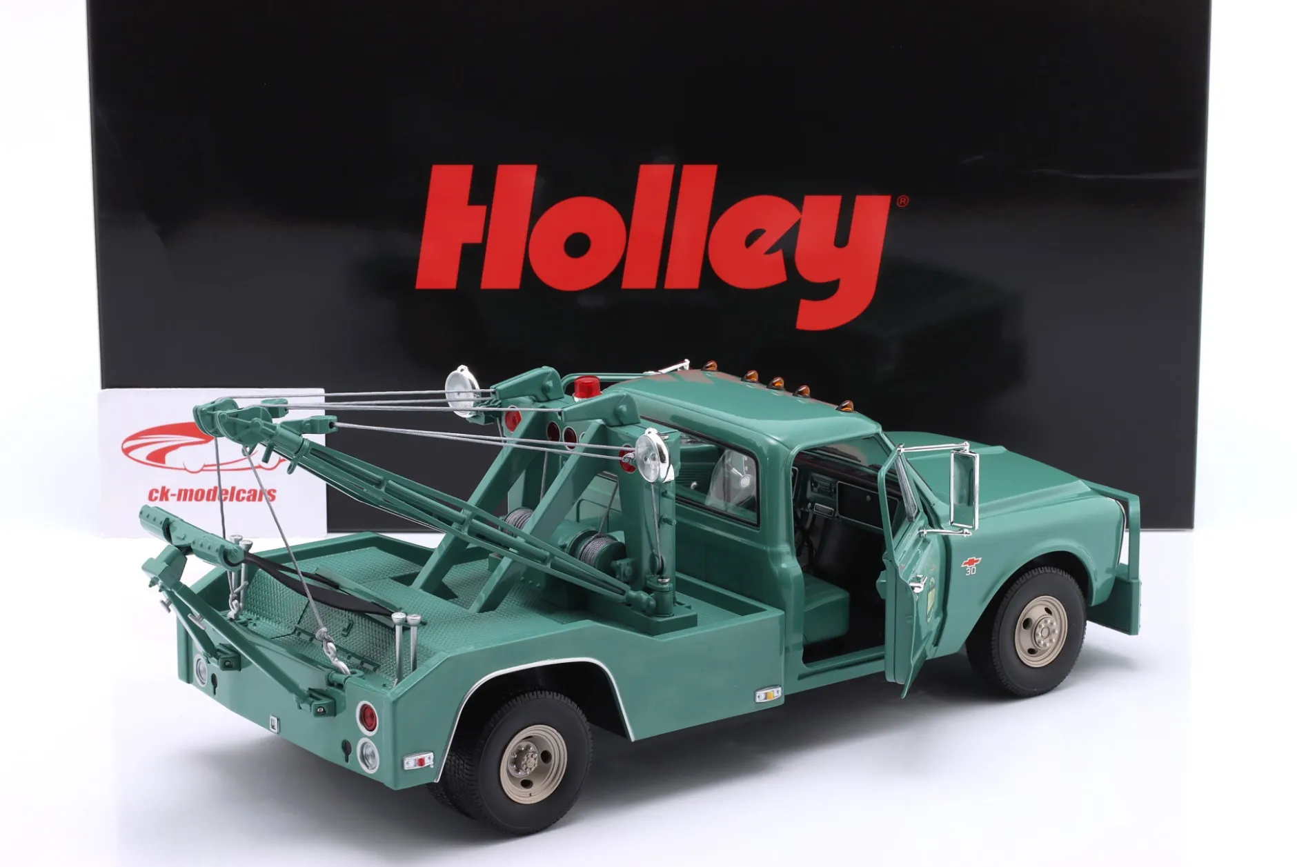 Chevrolet C-30 Abschleppwagen Holley Speed Shop 1967 grün 1:18 Greenlight