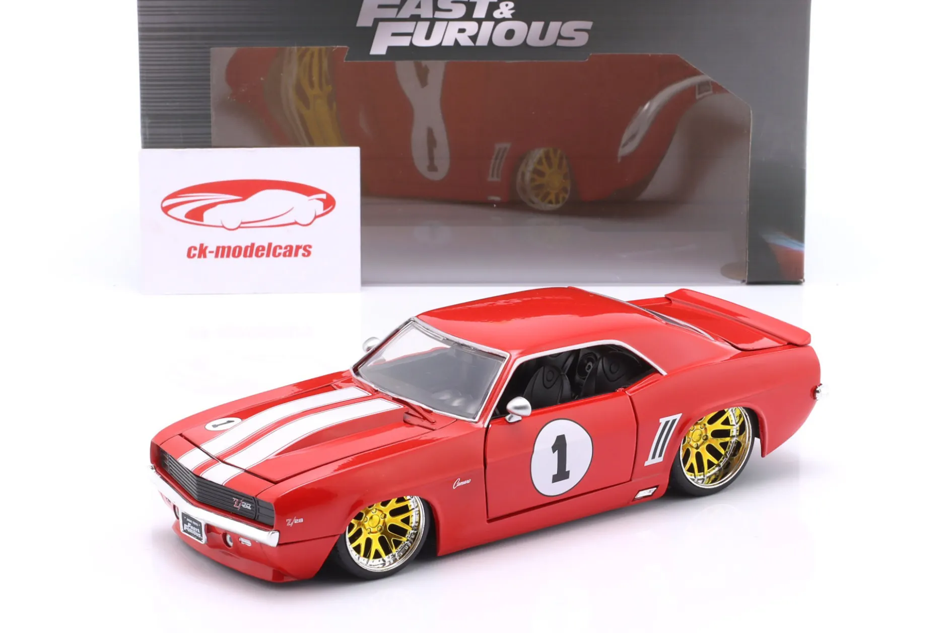 Chevrolet Camaro #1 1969 Film Fast & Furious 4 (2009) rot 1:24 Jada Toys
