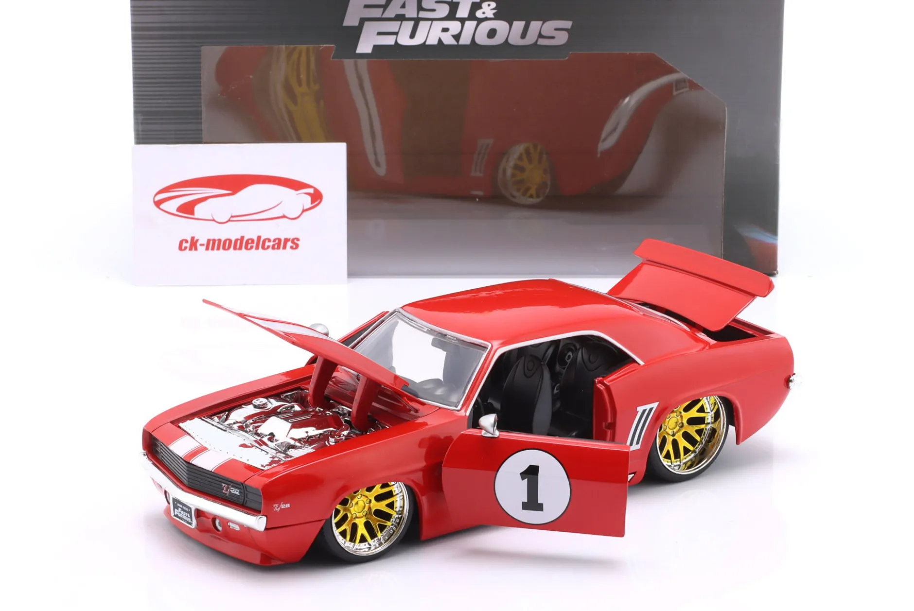 Chevrolet Camaro #1 1969 Film Fast & Furious 4 (2009) rot 1:24 Jada Toys