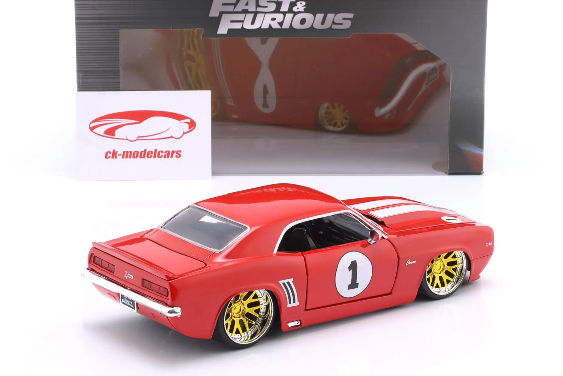 Chevrolet Camaro #1 1969 Film Fast & Furious 4 (2009) rot 1:24 Jada Toys