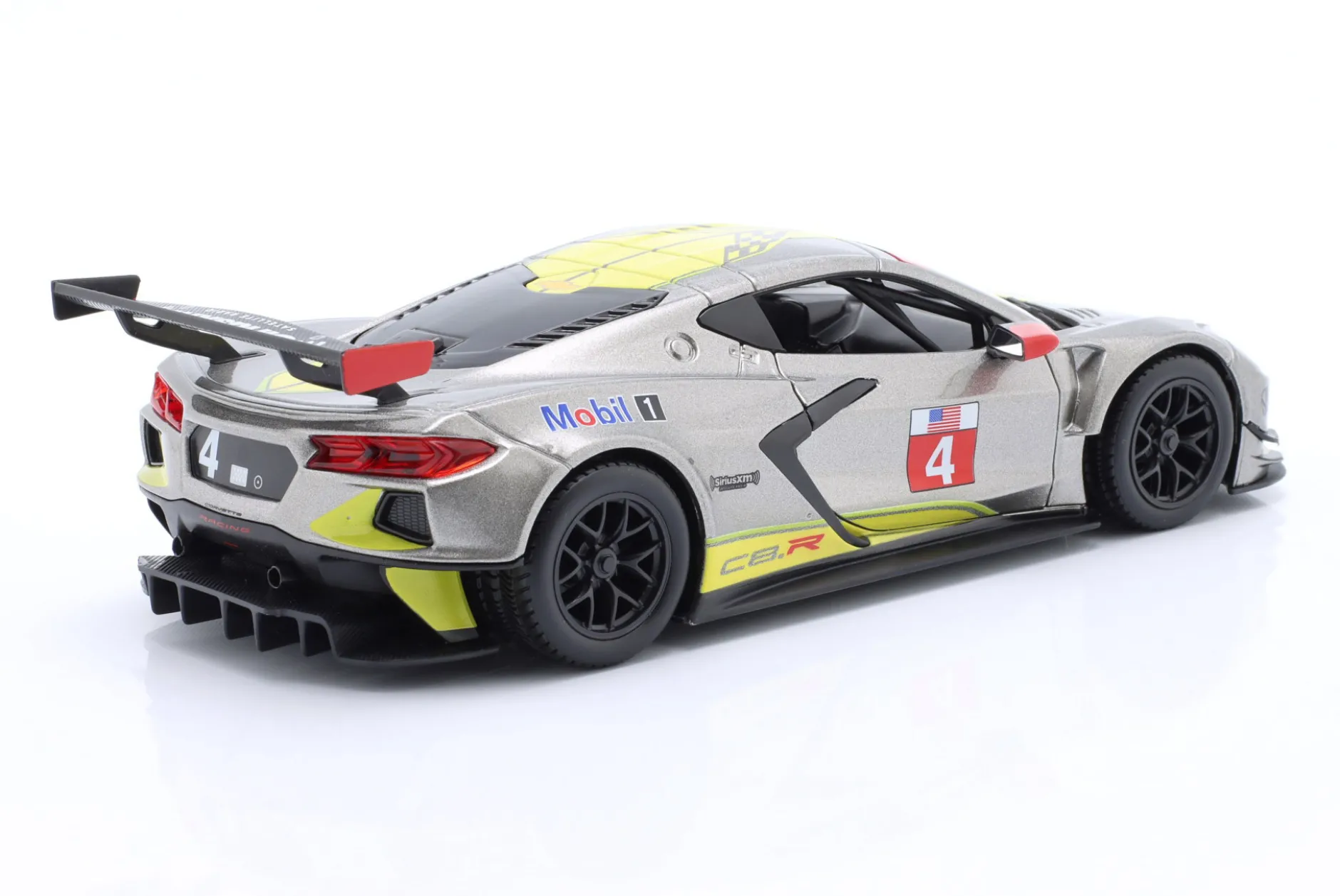 Chevrolet Corvette C8.R #4 Presentation Car 2020 grau / gelb 1:24 Bburago