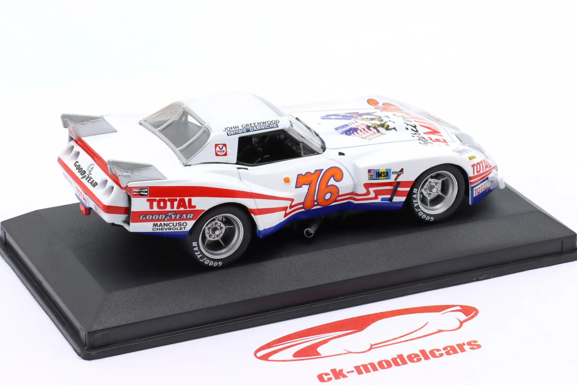 Chevrolet Corvette #76 24h LeMans 1976 Greenwood, Darniche 1:43 Altaya