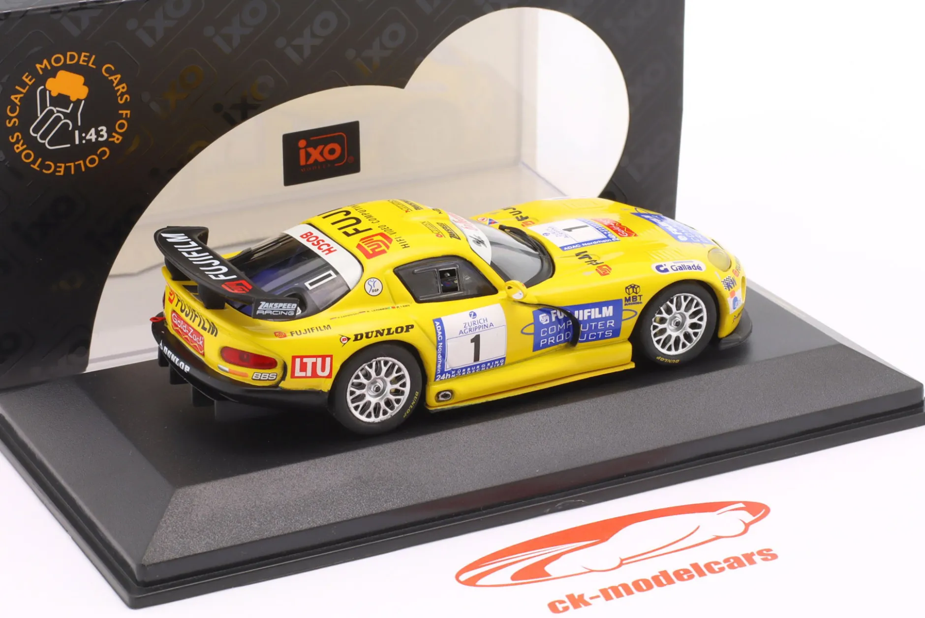 Chrysler Viper GTS-R #1 Sieger 24h Nürburgring 2002 Zakspeed Racing 1:43 Ixo