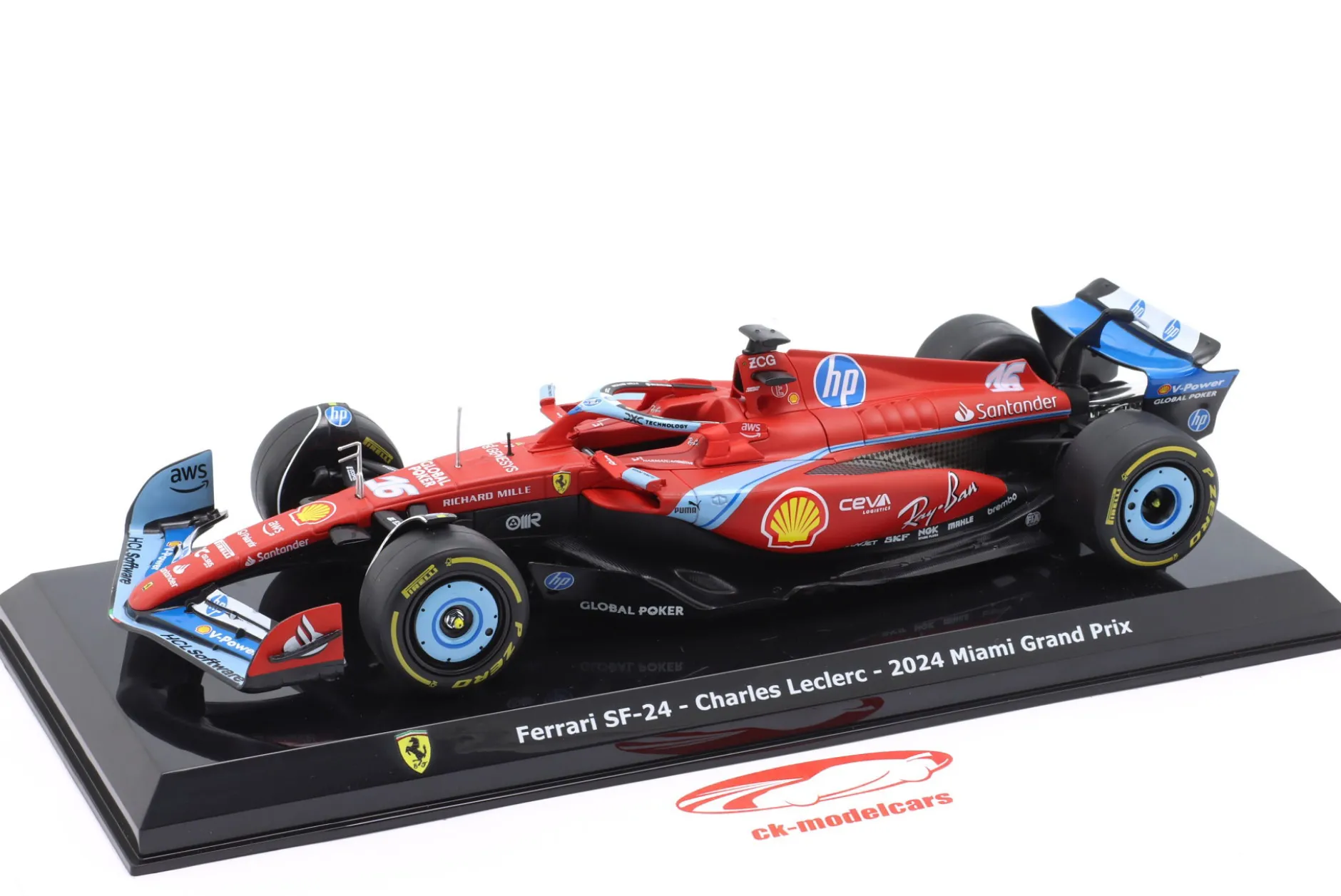 C. Leclerc Ferrari SF-24 #16 3rd Miami GP Formel 1 2024 1:24 Premium Collectibles