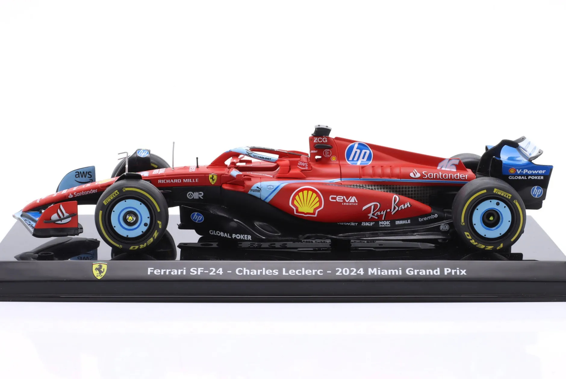 C. Leclerc Ferrari SF-24 #16 3rd Miami GP Formel 1 2024 1:24 Premium Collectibles