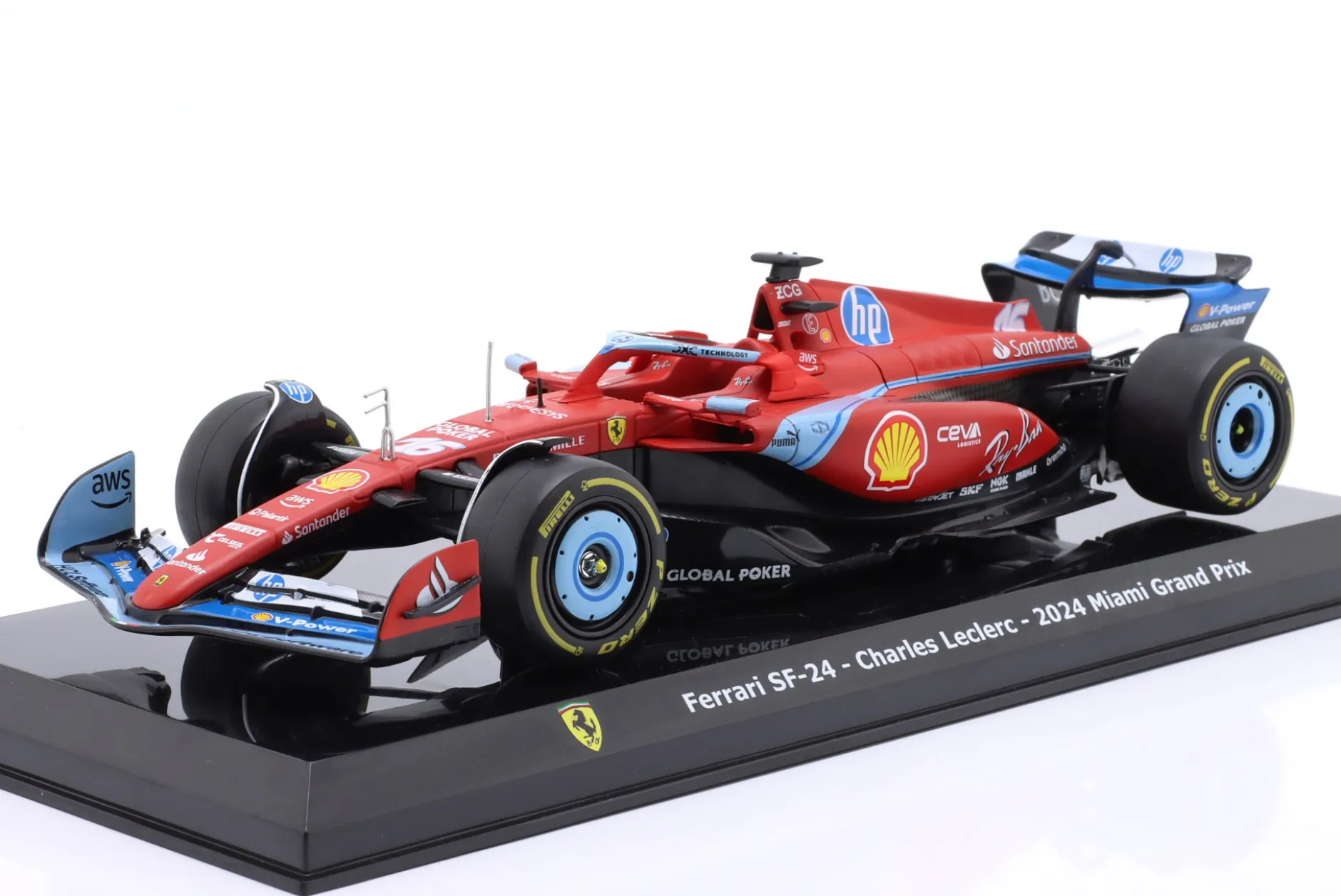 C. Leclerc Ferrari SF-24 #16 3rd Miami GP Formel 1 2024 1:24 Premium Collectibles