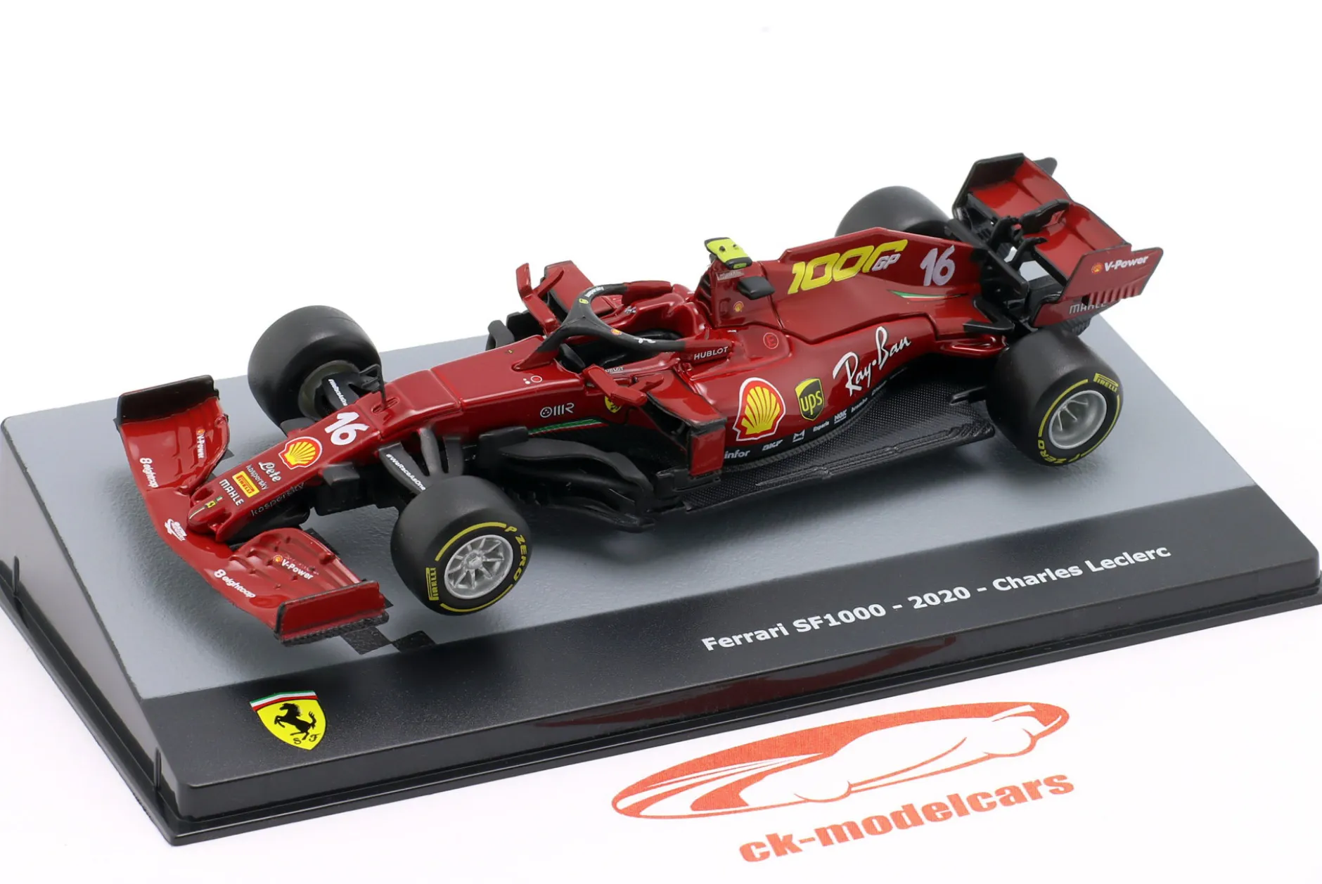 C. Leclerc Ferrari SF1000 #16 1000th GP Ferrari Toskana GP Formel 1 2020 1:43 Altaya