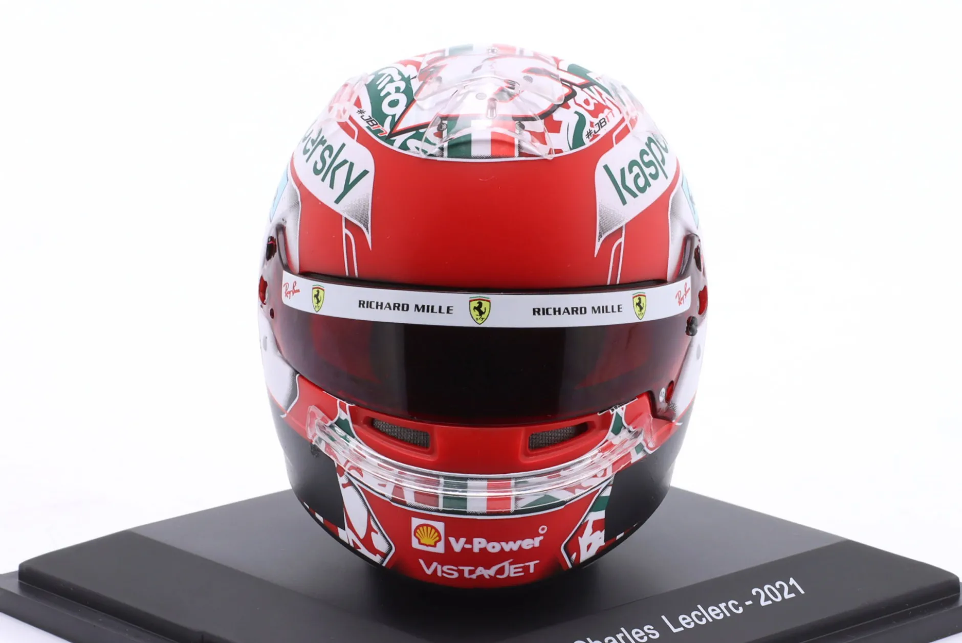 C. Leclerc Ferrari #16 4th Emilia-Romagna GP Formel 1 2021 Helm 1:5 Spark Editions