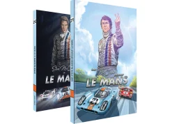 Comic-Set: Steve McQueen in LeMans + Und Steve McQueen erschuf LeMans / von Sandro Garbo