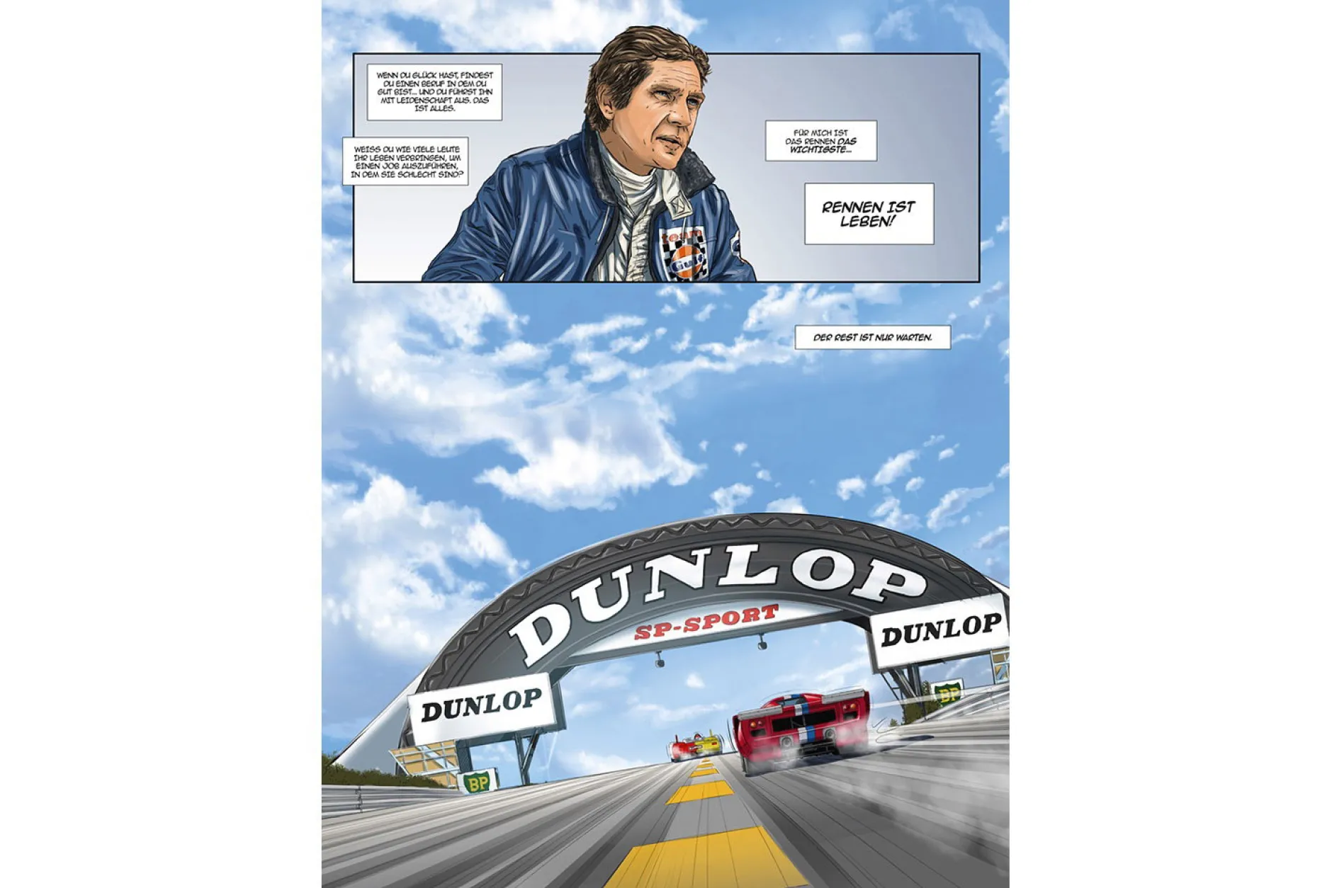 Comic: Und Steve McQueen erschuf LeMans (deutsch) / von Sandro Garbo
