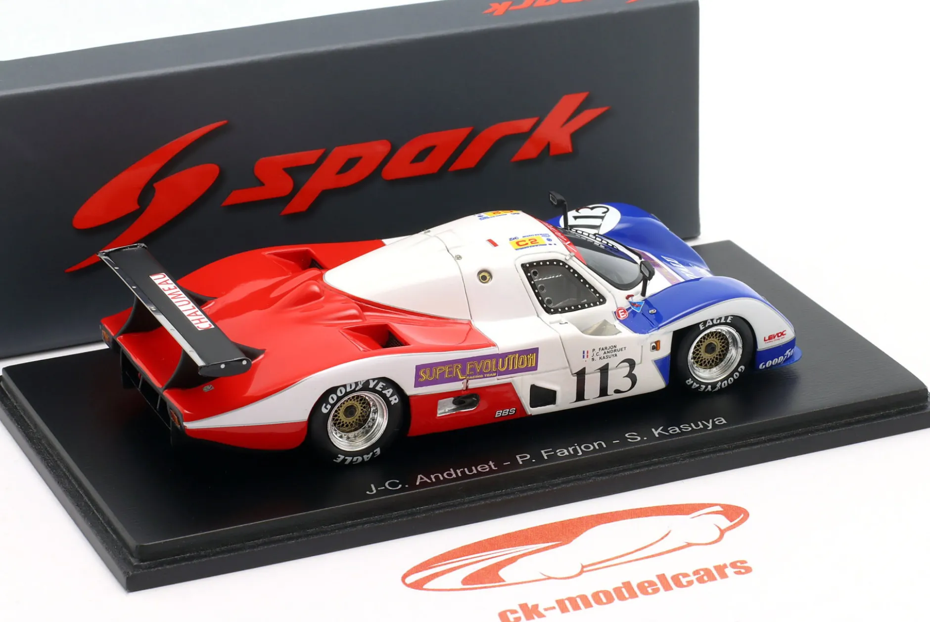 Cougar C20 #113 Sieger C2 24h Le Mans 1989 Courage Compétition 1:43 Spark